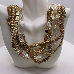 Multi stand necklace.